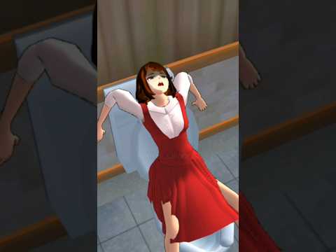 Girl eats a lot and farts 🤣 Funnyvideo #sakuraschoolsimulator #shorts #funnyvideo