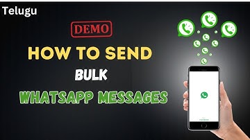 How to send Bulk WhatsApp Messages / How to send WhatsApp Bulk SMS in Telugu | Brand N Digital