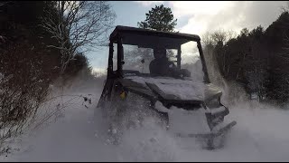 Cheapest UTV. Polaris Ranger 570 snowmobile. Riding after 12 inches of snow. by Uncle Jack's Outdoors 1,011 views 2 years ago 8 minutes, 26 seconds