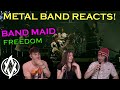 Band-Maid - Freedom REACTION | Metal Band Reacts!