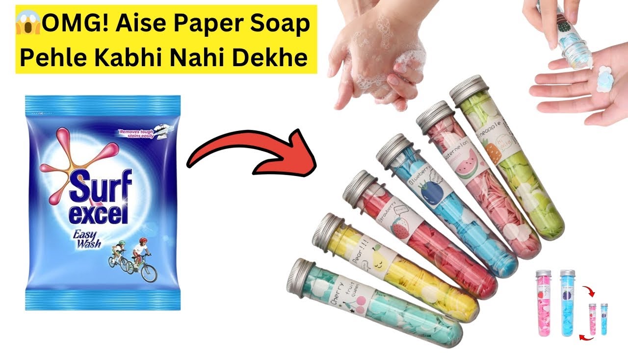 Paper Soap Banane Ka Easy Tarika | DIY Paper Soap for Travel ✈️