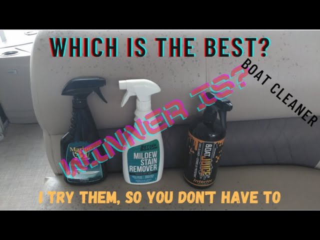 Cleaning Dirty Boat Seats, Marine 31 Mildew Remover, How To Clean