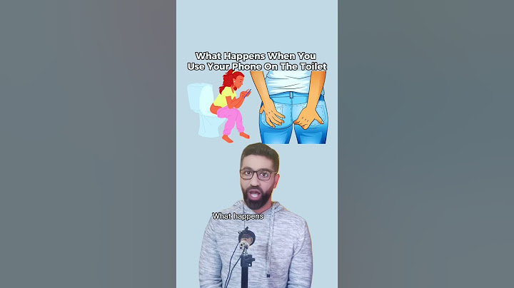 What happens when you use the phone while on the toilet?