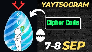 Crack the Yaytsogram Cipher Code and Break the Egg – September 7, 2024