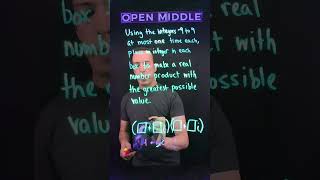 Open Middle: Complex Numbers DOK 3