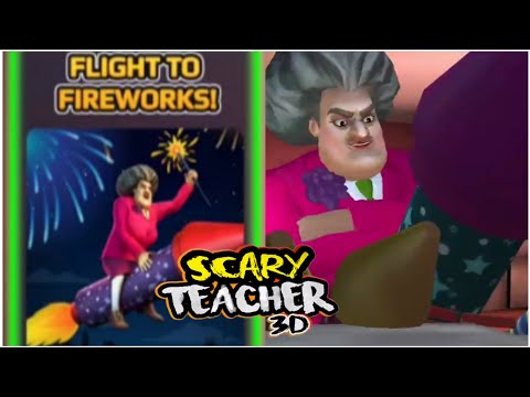 Assustamos a Professora Malvada com uma fantasia de Halloween! [Scary  Teacher 3D ○ Night Fright] 