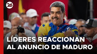Thumbnail for VENEZUELA | Líderes de América reaccionaron al anuncio de victoria de Maduro