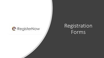 e-RegisterNow Registration Forms