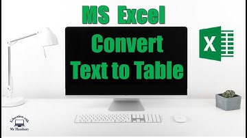 How to Convert Text into Tables in MS Excel