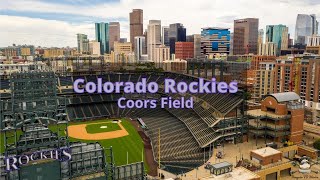 Destination Denver - Drone View Over Coors Field - Colorado Rockies - 2020