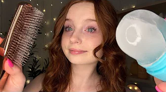 ASMR Cosy Winter Personal Attention (hair brushing, layered sounds) ❄️☃️🫧