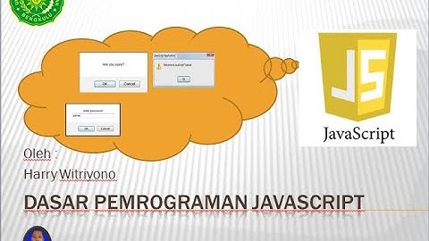 Dasar Pemrograman Javascript