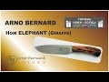 Нож Arno Bernard Elephant Giraffe Bone