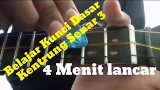 kunci dasar kentrung/ukulele senar 3|mudah