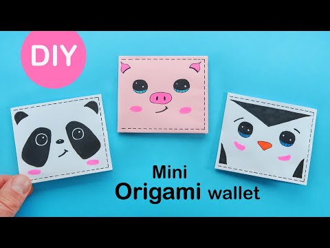 How To Make A Mini Origami Wallet Super Easy | DIY Cute Paper Wallet