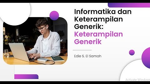 Keterampilan Generik   Informatika Kelas X