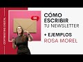 Cómo escribir tu newsletter con email copywriting + EJEMPLOS