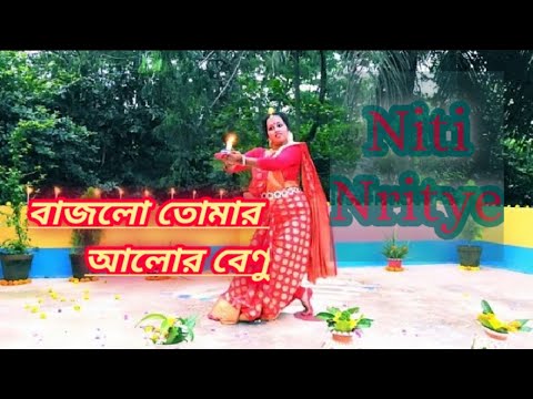 bajlo-tomar-alor-benu-||-agomoni-||-durga-puja-song-||-niti-nritye-||