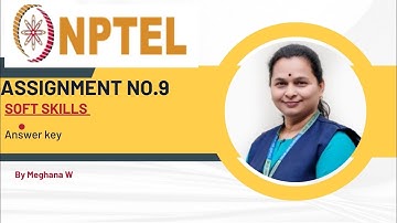 nptel SOFT SKILLS ASSIGNMENT NO. 9