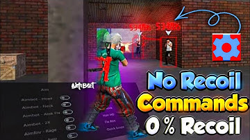 SetEdit ✅ No Recoil Commands 💯 | 0% Recoil Control 🇧🇷 | set edit free fire | Aimbot+Aimlock |