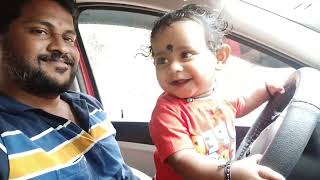 Aaryan Goud driving #reels #cutebaby #subscribe #funny