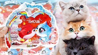 КОТЯТА ДОКИ-ДОКИ ПОЦЕЛУИ 2024! Плюшевые игрушки, сюрпризы СБАБАМ Kinder Surprise unboxing