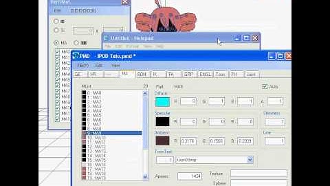 Simple Tutorial On How To Recolour Models on PMDE