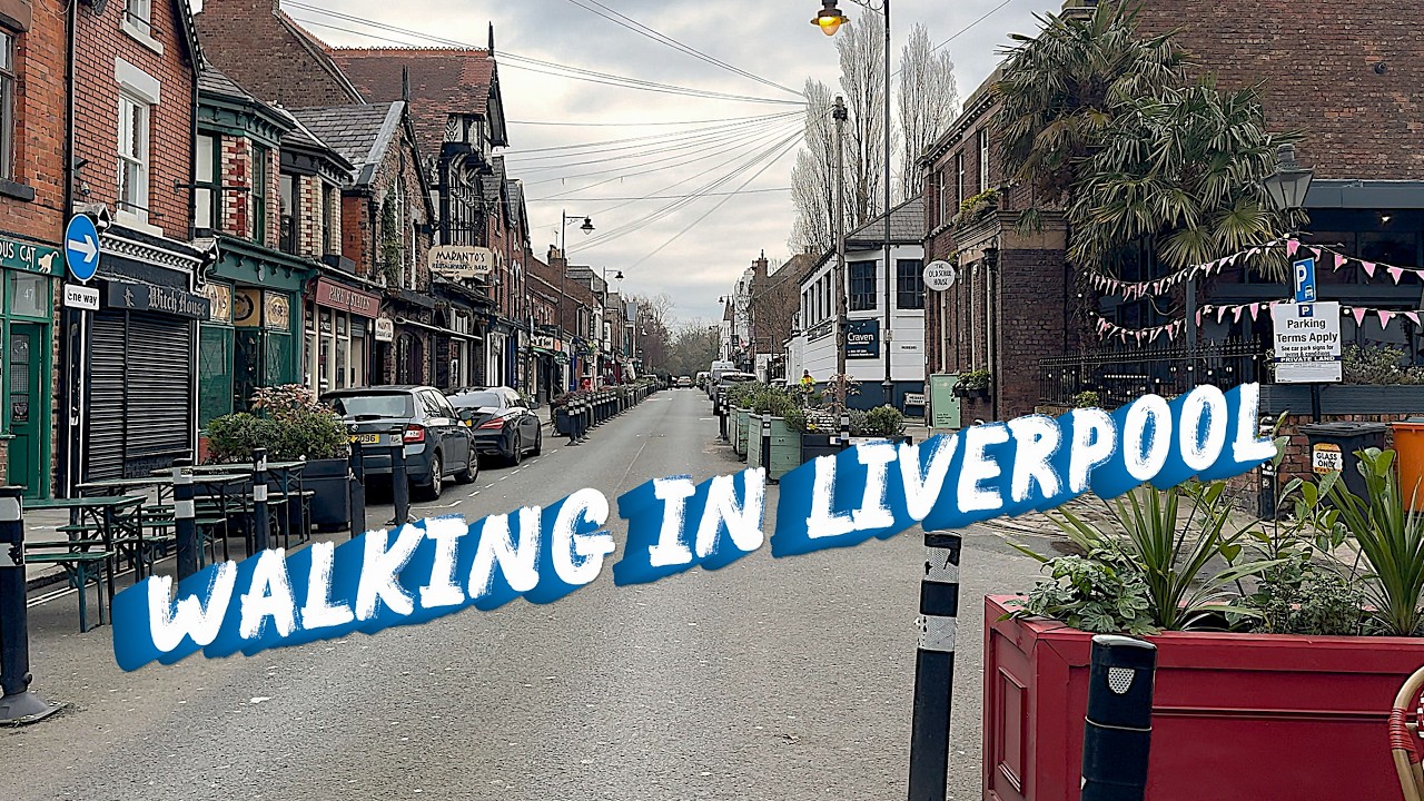 Walking in Liverpool / Rice St, Paradise St, Bus 82, Lark Ln, Parrots and a Victorian Rockwork Cave.