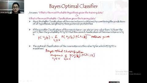 Bayes Optimal Clasifier with example