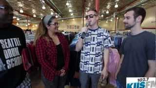 Celebrity Poppin' Tags At Goodwill with Macklemore & Ryan Lewis Wealth
