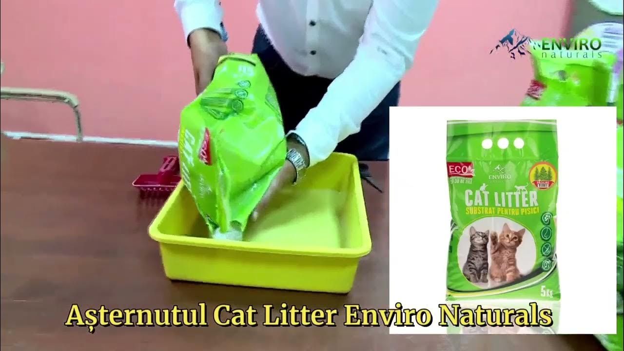 Îngrijeșteți pisica cu Enviro Naturals Cat Litter, așternutul premium