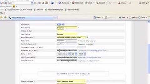 How to Sign up for Virtual Phone Line
