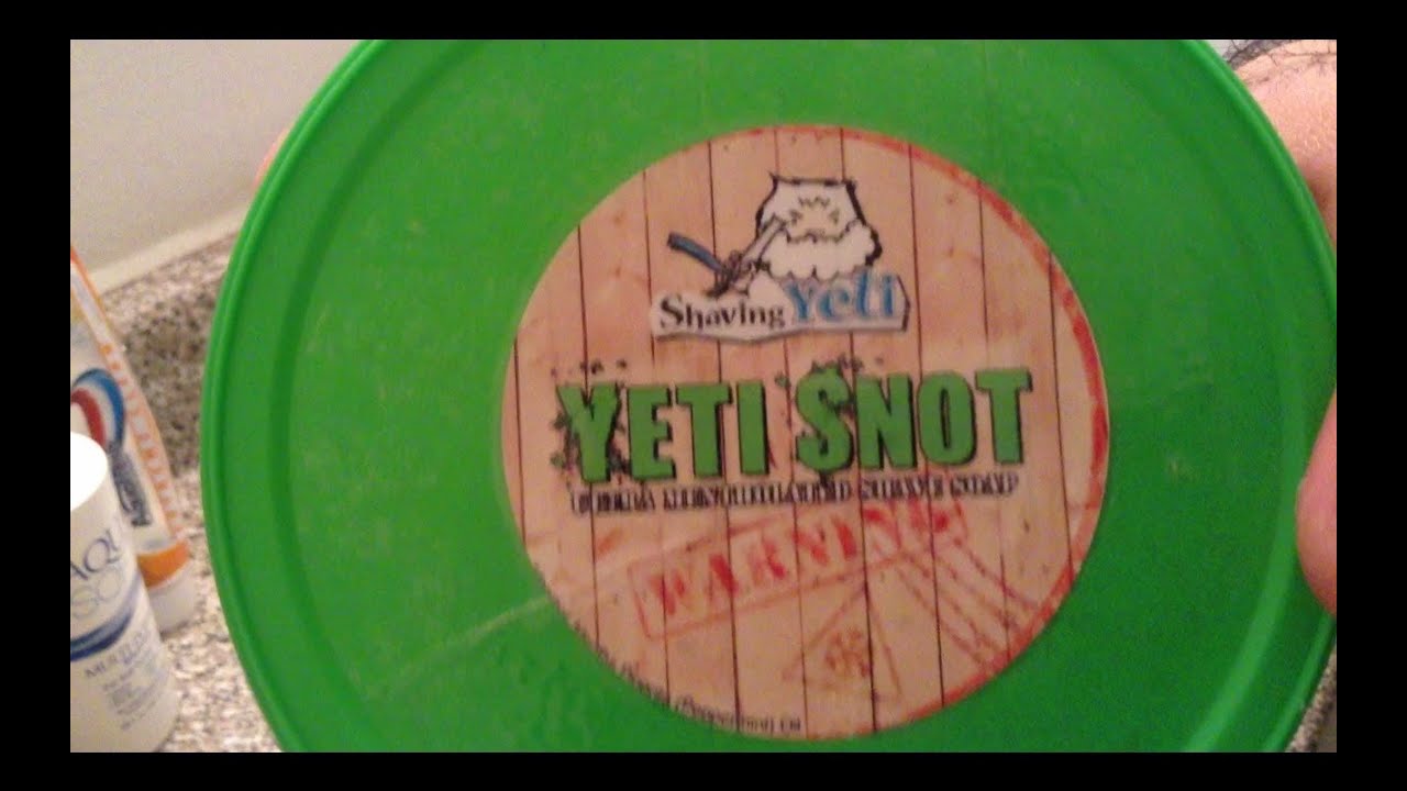 shaving yeti yeti snot review youtube
