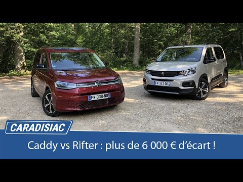 Comparatif - Volkswagen Caddy vs Peugeot Rifter