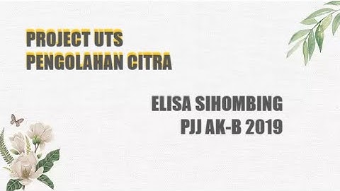 Pengolahan Citra mengunakan visual studio 2015