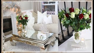 LIVING ROOM TABLE /CONSOLE  STYLING IDEAS  DEC 22 2020 FOR THE HOLIDAYS