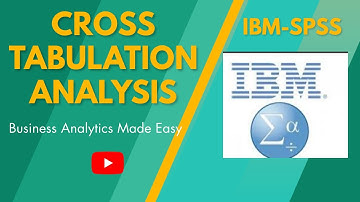 CROSS TABULATION IN SPSS