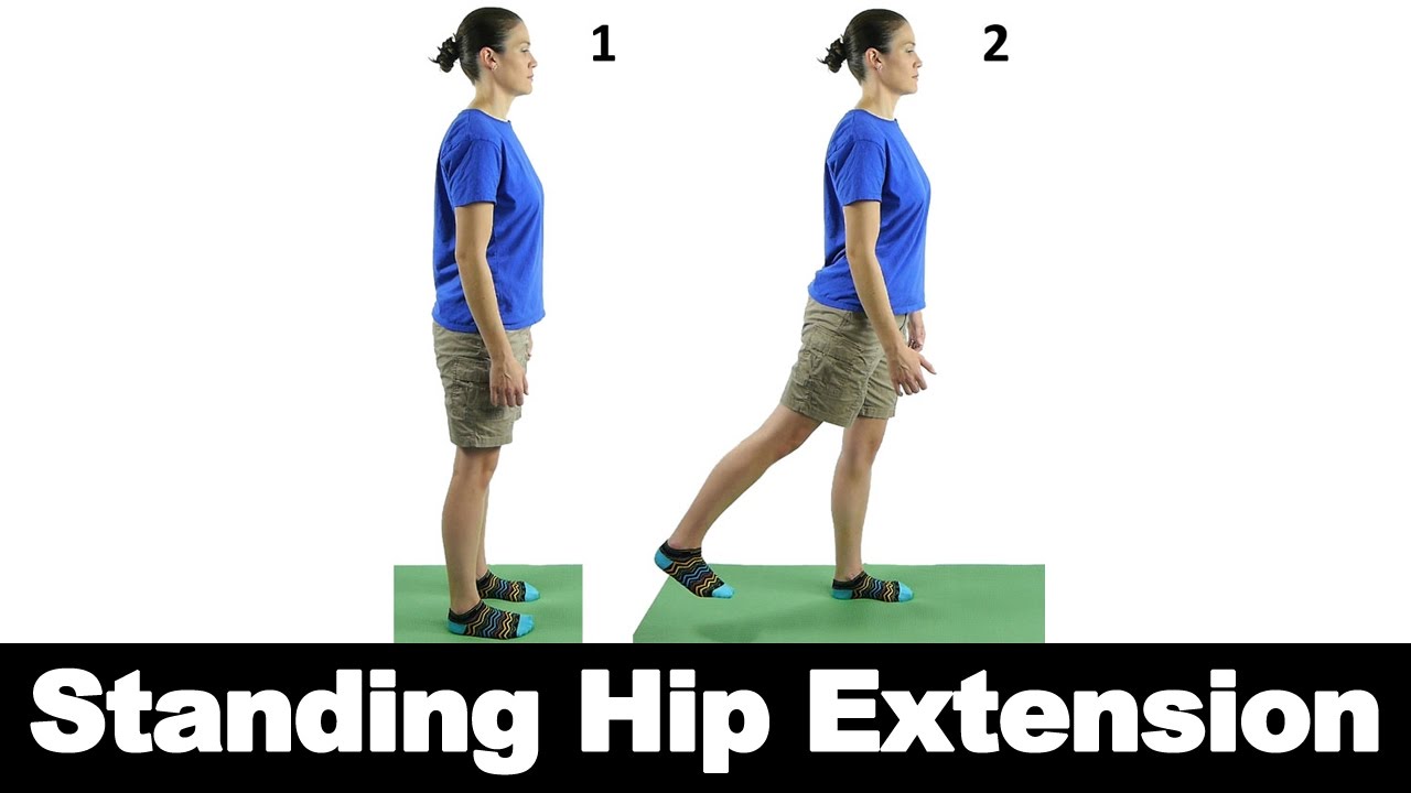 Hip Extension. Hip width. Видео standing
