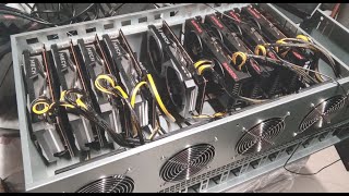9 GPU BTC 79x9 Crypto Mining Rig - The Oddest Riserless Board