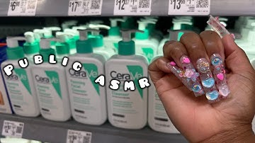 PUBLIC ASMR IN WALMART | Skincare Edition,Slow Camera Tapping,Scratching, Soft Whispers & MORE!