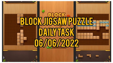Block jigsaw puzzle game daily task today solved/6 june 2022#blockjigsawpuzzle #dailytasks