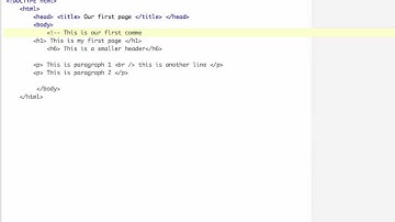 Beginner HTML & CSS tutorial 4 - Comments in HTML