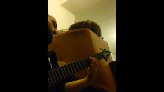 Open A tuning 7 string guitar happy little jam