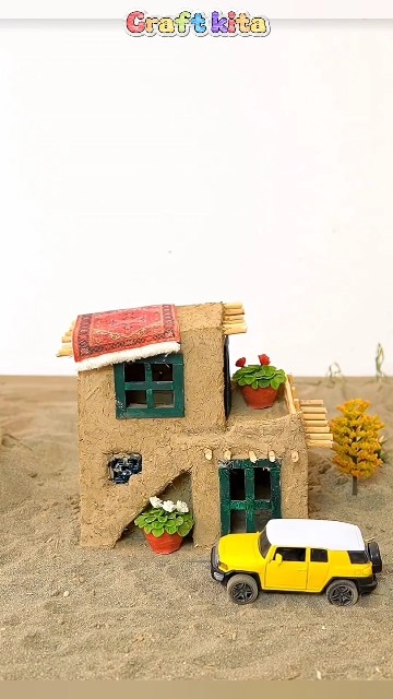 DIY Arabian Miniature House — Simple Materials, Stunning Middle Eastern Design! #shorts #diy #mini