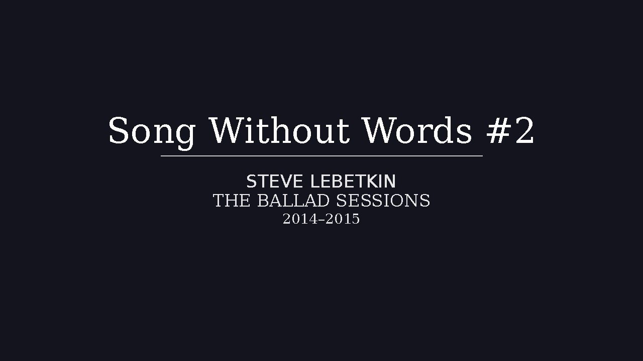 Song Without Words #2