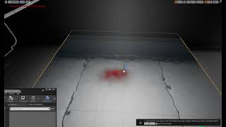 Use niagara simulation stage create blood spread