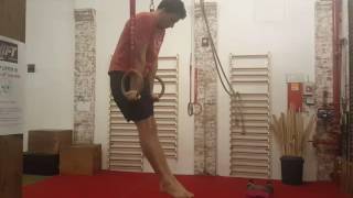 straight arm support on rings
