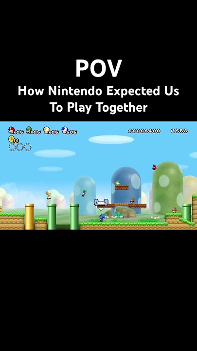 How Nintendo expected people to play together #coop #wii #nintendo #2009 #mario #supermario #viral