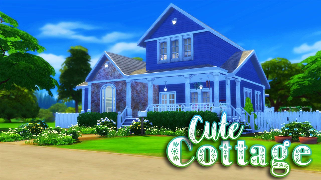 Sims 4 House Build Cute Country Cottage Youtube