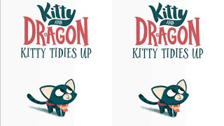 Kitty and dragon, kitty tidies up